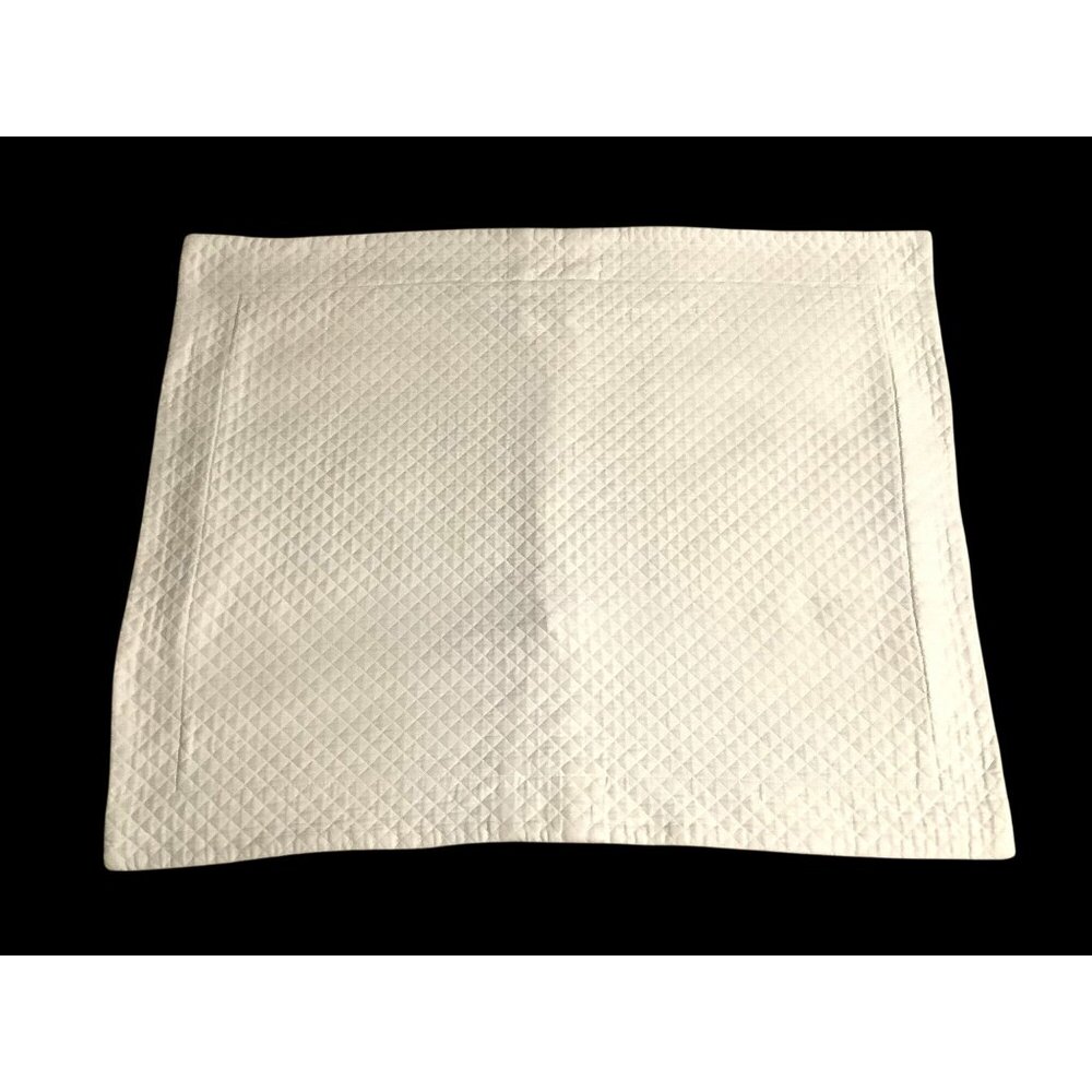Standard White Quilted Pillow Shams By Linens N Things Set of 2 - Picture 2 of 7